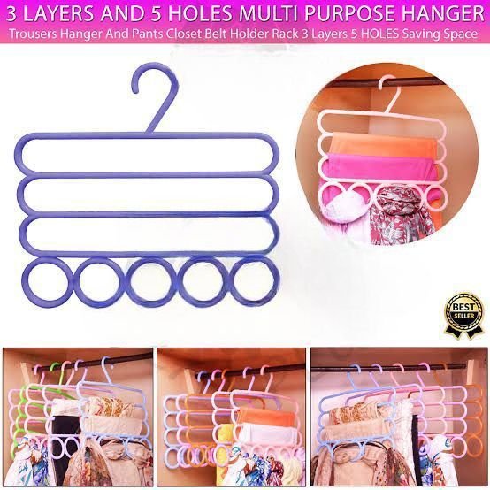 3 Layers And 5 Holes Multipurpose Hanger