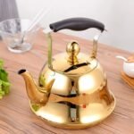 1.5L Stainless Steel Whistling Kettle Stove Camping Kettle with Insulation Handle Safe Induction Gas Hob Teapot for Stove