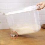 Rice and Flour Container with Wheel  10 kg