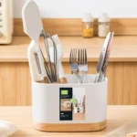Kitchen Utensil Bucket, Plastic Chopstick Spoon Storage Rack