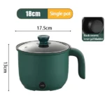 JUBAKE Electric Nonstick Hot Pot Cooker And Steamer