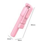 R1S Bluetooth Selfie Stick Tripod with Remote Control | 360° Foldable Selfie Rod for Phone & Action Camera with LED Light ✨  – 💫🌟 (With Box)