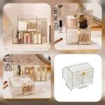 Dustproof 2 Partition Cotton Bud & Lipstick Organizer (Premium Quality)
