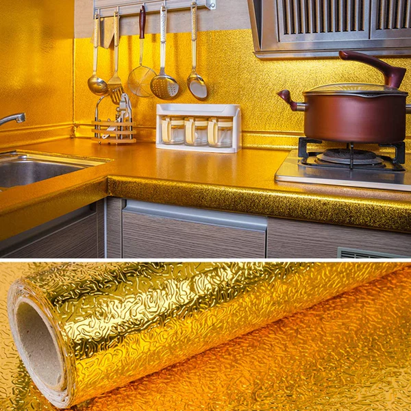 Golden Self Adhesive Oil Proof Sticker Size 2 metre
