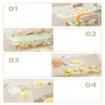 Ice Bucket Kitchen Refrigerated Ice Cube Storage Box Ice Ball Maker Ice Organizer with Shovel
