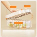 Ice Bucket Kitchen Refrigerated Ice Cube Storage Box Ice Ball Maker Ice Organizer with Shovel