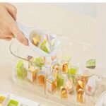 Ice Bucket Kitchen Refrigerated Ice Cube Storage Box Ice Ball Maker Ice Organizer with Shovel