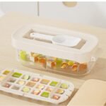 Ice Bucket Kitchen Refrigerated Ice Cube Storage Box Ice Ball Maker Ice Organizer with Shovel