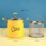 2L Deep Fryer Pot With Lid & Basket ideal