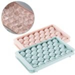 Plastic Mini Ice Ball Round Ice Cube Tray with Lid