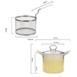 3L Deep Fryer Pot With Handle Non-Stick  6000