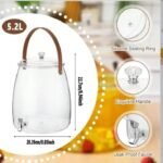 Beverage Dispenser Container With Handle, Pot Beverage Dispenser, Fridge Juice Dispenser