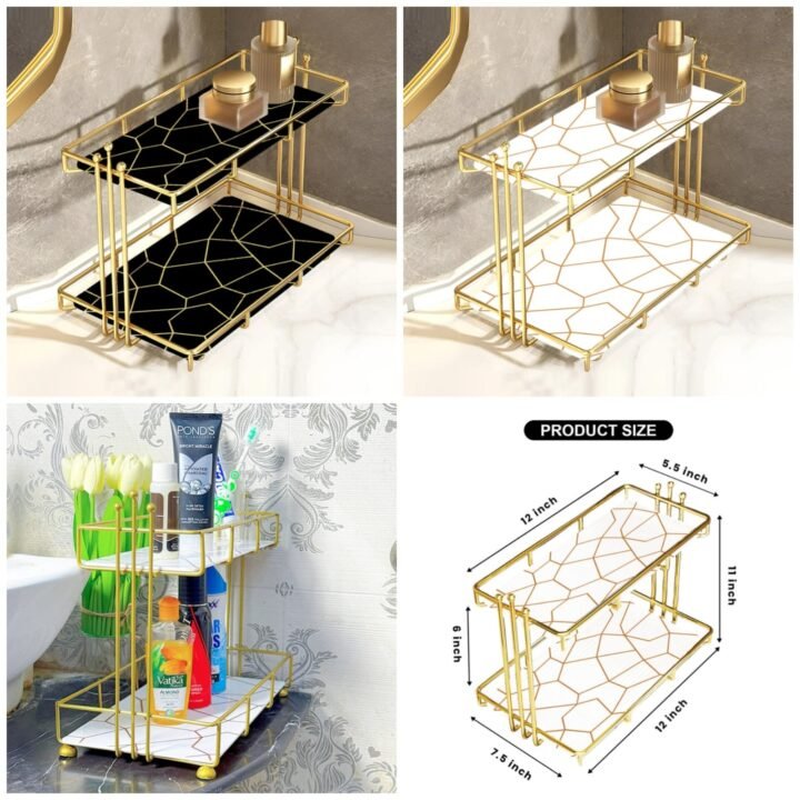 2-Tier Luxury Vanity Storage (Box Packing) Same as Picture