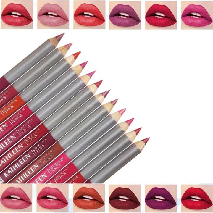 KATHLEEN Lipstick Pencil 12Pcs Set