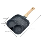 Nonstick  Three Portion Frying Pan