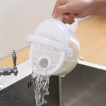 Rice Sieve Colander Mesh Grain Cleaning Strainer Washer Basket