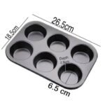 NON STICK CUP CAKE MUFFINS 6-HOLE