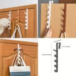 Over-the-Door Plastic Hook Hanger – Space-Saving Clothes and Purse Organizer for Bedroom and Home, Multi-Hook Design for Efficient Storage, Hangers for Clothes