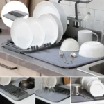 Dish Drying Mat, Multipurpose Plates Rack