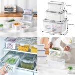 3pcs drainer stroge box