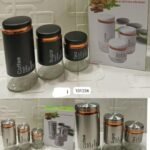 3pcs jar set glass