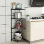 Foldable Corner Shelf with Tripod Base  (3 layers)