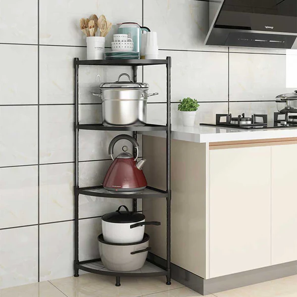 Foldable Corner Shelf with Tripod Base  (3 layers)