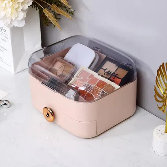Multipurpose Cosmetic Organizer Box with Cover & Drawer