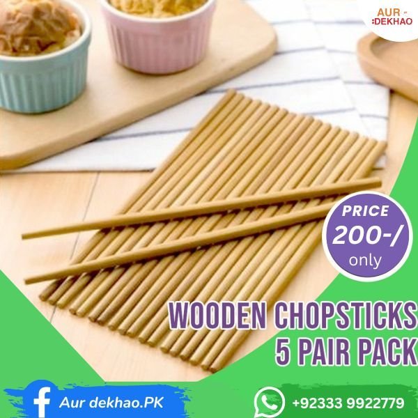 wooden chop stick  5 pair pack 200