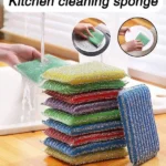 4pcs Double Sided Dishwashing Sponge