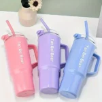 3Pcs Bottle Set With Straw
