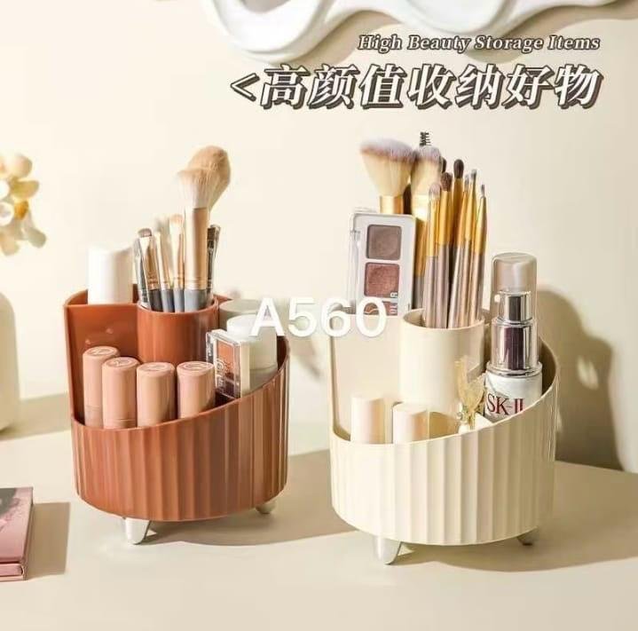 Rotating Makeup Brushes Holder