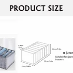Seven Pocket Multipurpose Organizer Socks Underwear Storage Box Drawers Divider