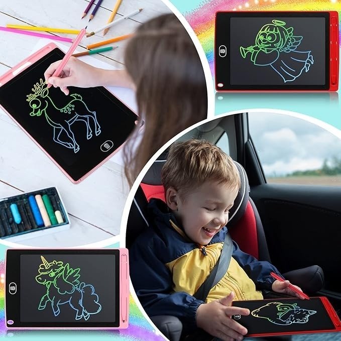 8.5 inch Writing Tablet Drawing Pad, Colorful Screen Doodle ...