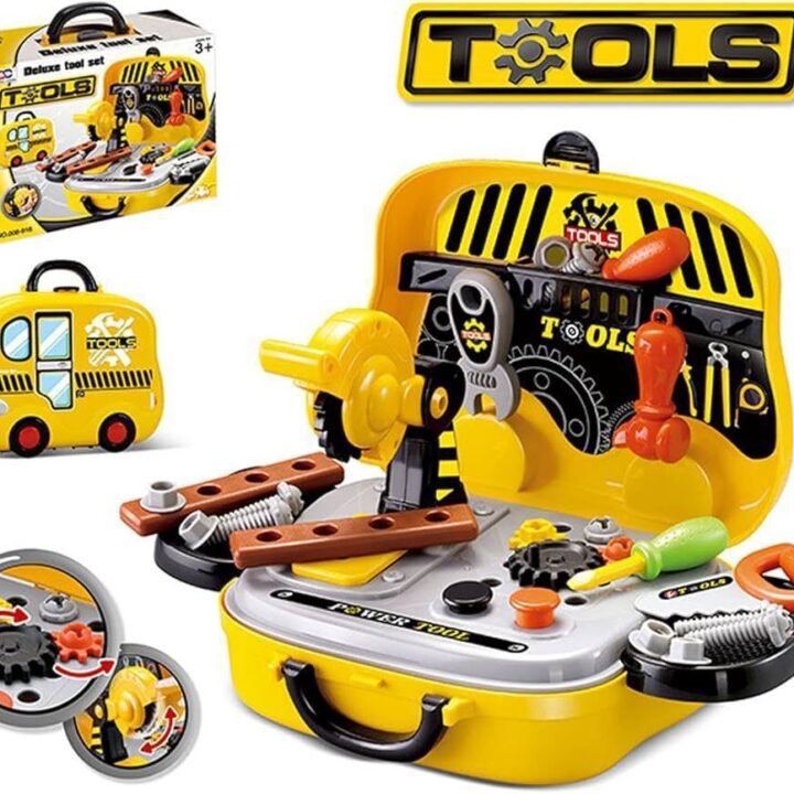 Tools Set Large Size Tyre Briefcase Kids Toys Box 30pcs