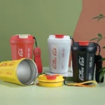 Stainless Steel Coke Design Coffee Mug