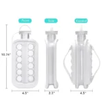 Portable 2in1 Ball Maker Ice Cube Maker & Water Bottle