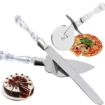 Pizza Cutter Lifter And Knife 3 Pcs Set