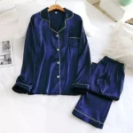 Code PJ SUIT Shezaib Silk Pajamas Sets Short Sleeve Sleepwear Two Pieces Nightwear Set