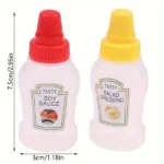 Pack Of 2 Mini Ketchup And Sauce Bottle