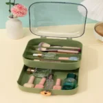 Multipurpose Cosmetic Organizer Box with Cover & Drawer