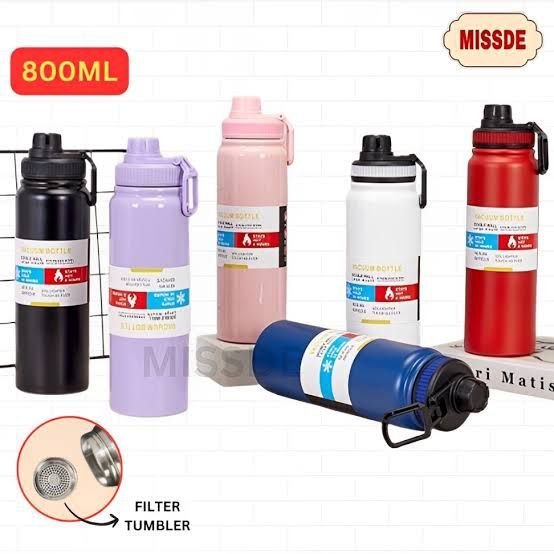 800ML Leak-proof Cups Flask Sport Bottle