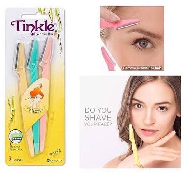 Tinkle Eyebrow Razor 3 Pieces Set