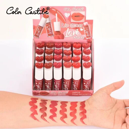 Color Castle Love Matte Lip Gloss 6Pcs