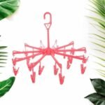 Plastic Foldable Underwear Hanging Dryer Clothes Clips Hanger Drying Rack,