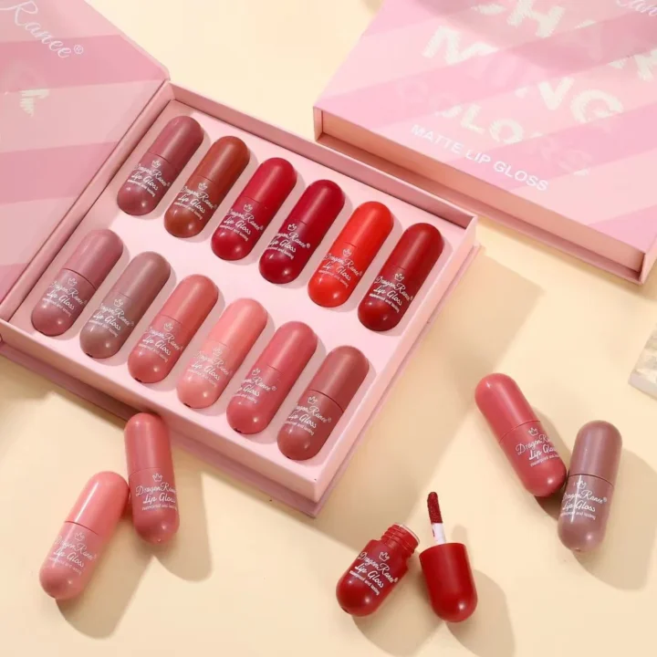 Dragon Ranee 12Pcs Lip Gloss