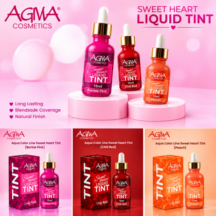 Aqua Color Line Sweet Heart Tint EACH