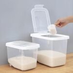 Rice and Flour Container with Wheel  10 kg