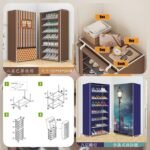 8Layer Wardrobe Style Printed Shoe Rack 👟 (Box Packing 🇨🇳) Available Colors show in picture