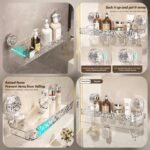 Acrylic Wall-Mounted Suction Shelf (Box Packing) Premium Quality